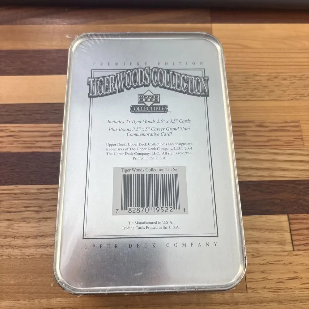 Tiger Woods-2001 Upper Deck Collectible Tin W/25 Cards Sealed